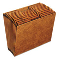 Pendaflex Heavy-Duty Open-Top Expanding Stadium File, 12 Sections, 1/3-Cut Tabs, Letter Size, Redrope