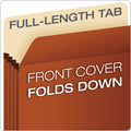 Pendaflex Pocket File, 3.5" Expansion, Legal Size, Red Fiber