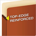 Pendaflex Pocket File, 3.5" Expansion, Letter Size, Red Fiber