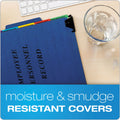 Pendaflex Hanging-Style Personnel Folders, 5 Dividers with 1/5-Cut Tabs, Letter Size, 1/3-Cut Exterior Tabs, Blue