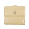 Chanel Beige CC Leather Compact Trifold Wallet #3140