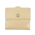 Chanel Beige CC Leather Compact Trifold Wallet #3140 by Bolt Boutique