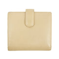 Chanel Beige CC Leather Compact Trifold Wallet #3140 by Bolt Boutique