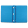 Oxford Title Panel and Border Front Report Cover, 3-Prong Fastener, Panel and Border Cover, 0.5" Cap, 8.5 x 11, Light Blue, 25/Box