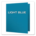 Oxford Twin-Pocket Folders with 3 Fasteners, 0.5" Capacity, 11 x 8.5, Light Blue, 25/Box