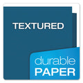Oxford Twin-Pocket Folders with 3 Fasteners, 0.5" Capacity, 11 x 8.5, Blue, 25/Box