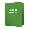 Oxford Twin-Pocket Folders with 3 Fasteners, 0.5" Capacity, 11 x 8.5, Green, 25/Box
