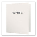 Oxford Twin-Pocket Folders with 3 Fasteners, 0.5" Capacity, 11 x 8.5, White, 25/Box