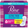 Poise Ultra Thin Incontinence Pads, 5 Drop Maximum Absorbency, Long Length