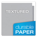 Oxford Twin-Pocket Folders with 3 Fasteners, 0.5" Capacity, 11 x 8.5, Gray, 25/Box