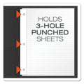 Oxford Twin-Pocket Folders with 3 Fasteners, 0.5" Capacity, 11 x 8.5, Black 25/Box