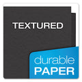 Oxford Twin-Pocket Folders with 3 Fasteners, 0.5" Capacity, 11 x 8.5, Black 25/Box