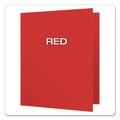 Oxford Twin-Pocket Folders with 3 Fasteners, 0.5" Capacity, 11 x 8.5, Red, 25/Box