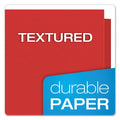 Oxford Twin-Pocket Folders with 3 Fasteners, 0.5" Capacity, 11 x 8.5, Red, 25/Box