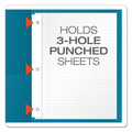 Oxford Twin-Pocket Folders with 3 Fasteners, 0.5" Capacity, 11 x 8.5, Light Blue, 25/Box