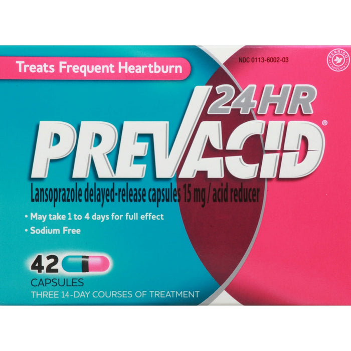Prevacid 24HR Lansoprazole Acid Reducer 15 Mg Capsules by Pasteur Pharmacy
