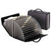 Pendaflex 26-Pocket Document Carrying Case, 26 Sections, Cord/Hook Closure, 1/6-Cut Tabs, Letter Size, Smoke