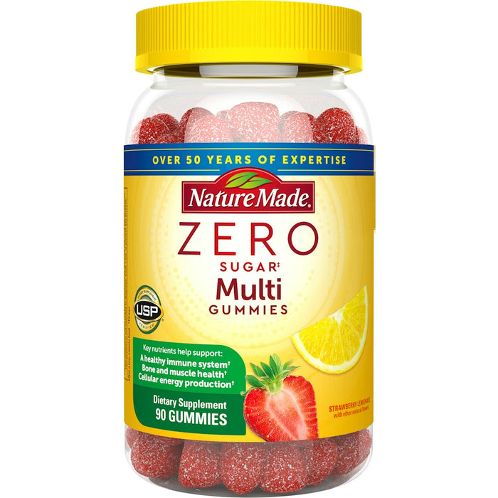 Nature Made Multi Gummies, Zero Sugar, Strawberry Lemonade by Pasteur Pharmacy