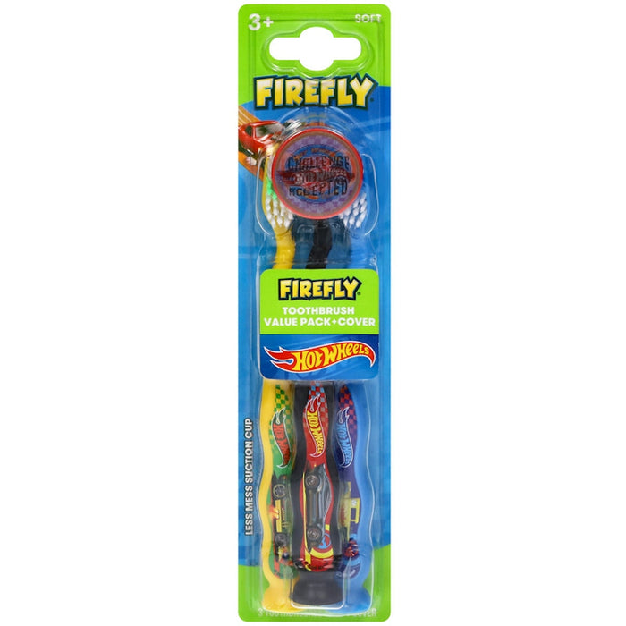 Firefly 3+ Soft Hot Wheels Toothbrush Value Pack by Pasteur Pharmacy
