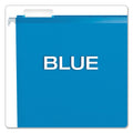 Pendaflex Extra Capacity Reinforced Hanging File Folders with Box Bottom, 2" Capacity, Legal Size, 1/5-Cut Tabs, Blue, 25/Box