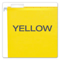 Pendaflex Extra Capacity Reinforced Hanging File Folders with Box Bottom, 2" Capacity, Legal Size, 1/5-Cut Tabs, Yellow, 25/Box