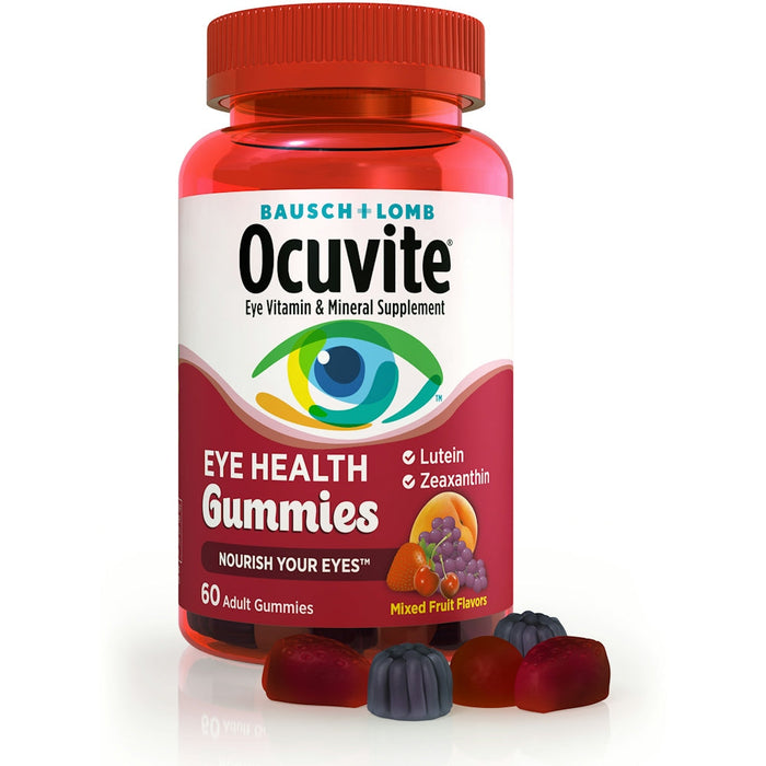 Ocuvite Adult Eye Health Gummies - Mixed Fruit Flavors, Lutein & Zeaxanthin, 60 Count by Pasteur Pharmacy