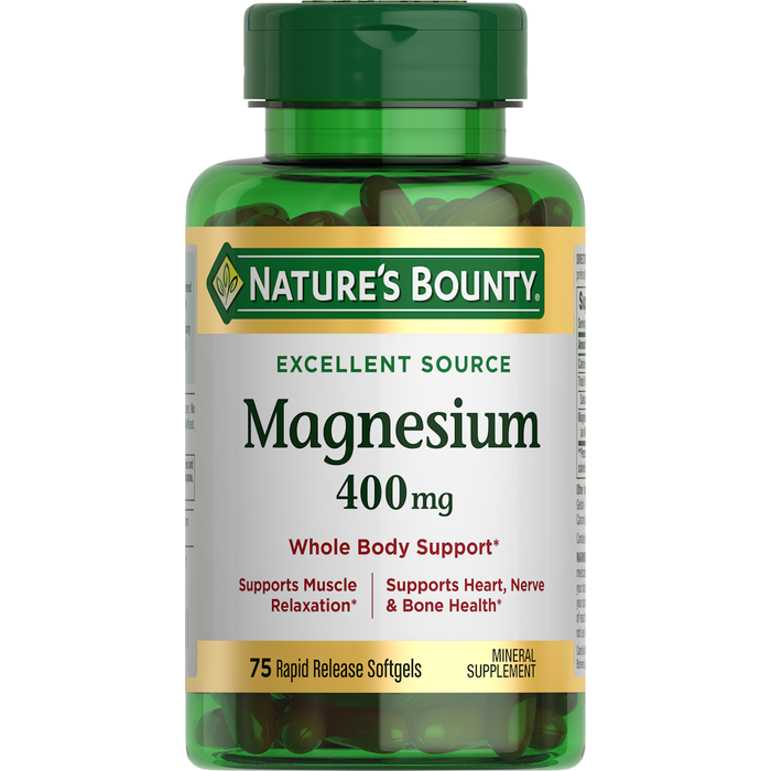 Nature's Bounty Rapid Release Softgels 400 Mg Magnesium by Pasteur Pharmacy