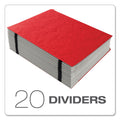 Pendaflex Expanding Desk File, 23 Dividers, Alpha Index, Letter Size, Red Cover