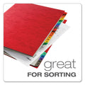 Pendaflex Expanding Desk File, 23 Dividers, Alpha Index, Letter Size, Red Cover