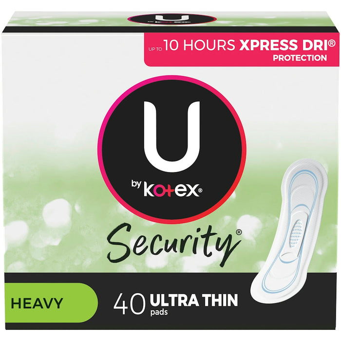 U by Kotex Clean & Secure Ultra Thin Pads, Heavy Absorbency, 40 Count by Pasteur Pharmacy