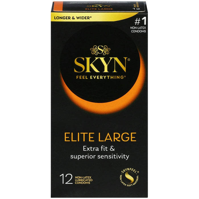 Skyn Condoms, Non Latex, Lubricated, Elite, Large by Pasteur Pharmacy
