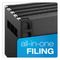Pendaflex Desktop File With Hanging Folders, Letter Size, 6" Long, Black