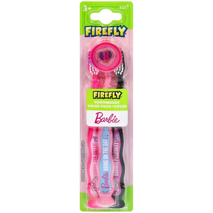 Firefly 3+ Soft Barbie Toothbrush Value Pack by Pasteur Pharmacy