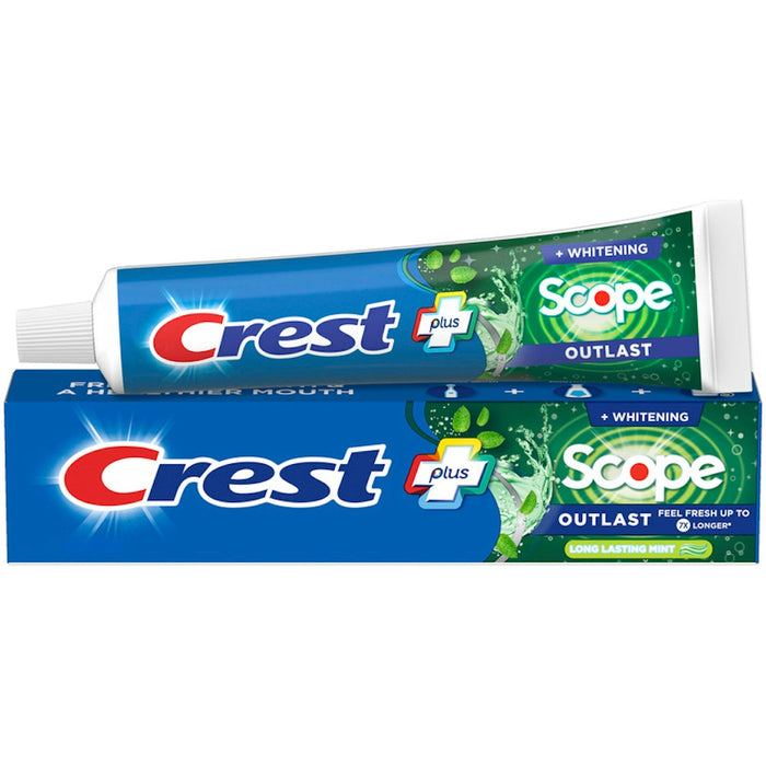 Crest Complete Plus Scope Outlast + Whitening Long Lasting Mint Fluoride Toothpaste, 5.4 Oz by Pasteur Pharmacy