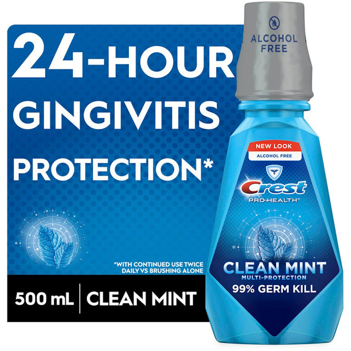 Crest Pro Health Multi Protection Clean Mint CPC Oral Rinse - 16.9 Fl Oz by Pasteur Pharmacy