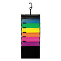 Pendaflex Desk Free Hanging Organizer With Case, 1" Expansion, 6 Sections, Buckle Closure, Letter Size, Black