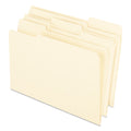 Pendaflex Earthwise by Pendaflex 100% Recycled Manila File Folder, 1/3-Cut Tabs: Assorted, Legal Size, 0.75" Expansion, Manila, 100/Box