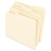 Pendaflex Earthwise by Pendaflex 100% Recycled Manila File Folder, 1/3-Cut Tabs: Assorted, Letter, 0.75" Expansion, Manila, 100/Box