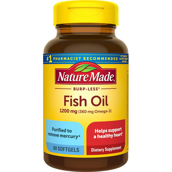 Nature Made Burp-less Fish Oil 1200 Mg Softgels by Pasteur Pharmacy
