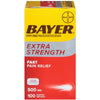 Bayer Extra Strength Aspirin 500mg Coated Caplets – Powerful Pain Relief, 100 ct