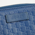 Gucci Microguccissima Compact Zip Wallet Blue #3146 by Bolt Boutique