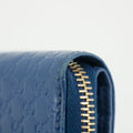 Gucci Microguccissima Compact Zip Wallet Blue #3146 by Bolt Boutique