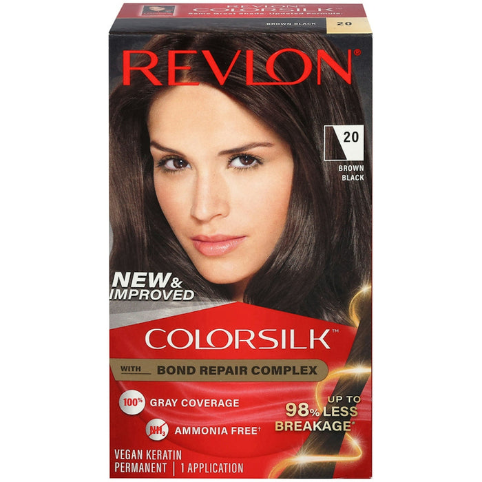 Revlon Beautiful Color Permanent Hair Color, 20 Brown Black by Pasteur Pharmacy