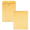 Quality Park Clasp Envelope, 28 lb Bond Weight Kraft, #93, Square Flap, Clasp/Gummed Closure, 9.5 x 12.5, Brown Kraft, 100/Box