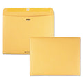 Quality Park Redi-File Clasp Envelope, #90, Cheese Blade Flap, Clasp/Gummed Closure, 9 x 12, Brown Kraft, 100/Box