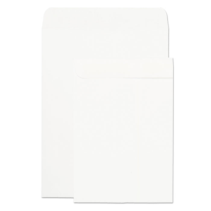 Quality Park Catalog Envelope, 24 lb Bond Weight Paper, #10 1/2, Square Flap, Gummed Closure, 9 x 12, White, 250/Box