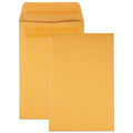 Quality Park Redi-Seal Catalog Envelope, #1, Cheese Blade Flap, Redi-Seal Adhesive Closure, 6 x 9, Brown Kraft, 100/Box