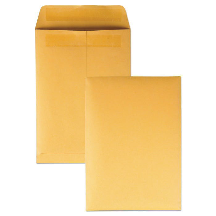 Quality Park Redi-Seal Catalog Envelope, #6, Cheese Blade Flap, Redi-Seal Adhesive Closure, 7.5 x 10.5, Brown Kraft, 250/Box