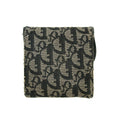 Christian Dior Navy Trotter Saddle Canvas Compact Wallet #3148 by Bolt Boutique