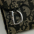 Christian Dior Navy Trotter Saddle Canvas Compact Wallet #3148 by Bolt Boutique